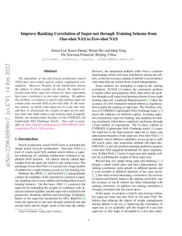 Improve Ranking Correlation of Super-net through Training Scheme from
  One-shot NAS to Few-shot NAS
