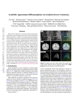 $\texttt{GradICON}$: Approximate Diffeomorphisms via Gradient Inverse
  Consistency