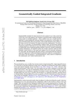 Geometrically Guided Integrated Gradients