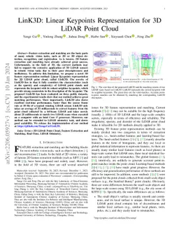 LinK3D: Linear Keypoints Representation for 3D LiDAR Point Cloud