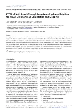 ATDN vSLAM: An all-through Deep Learning-Based Solution for Visual
  Simultaneous Localization and Mapping