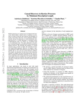 Causal Discovery in Hawkes Processes by Minimum Description Length