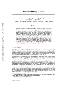 Featurized Query R-CNN