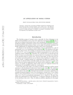 An Application of Nodal Curves