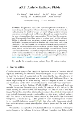 ARF: Artistic Radiance Fields