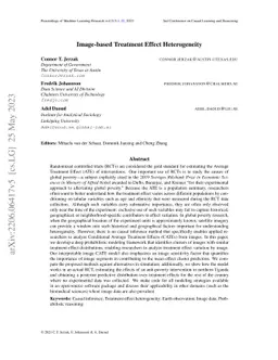 Image-based Treatment Effect Heterogeneity