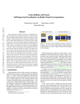 Look, Radiate, and Learn: Self-Supervised Localisation via Radio-Visual
  Correspondence