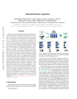 Slimmable Domain Adaptation