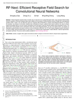 RF-Next: Efficient Receptive Field Search for Convolutional Neural
  Networks