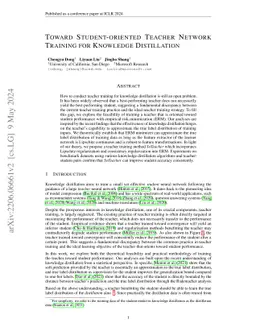 Toward Student-Oriented Teacher Network Training For Knowledge
  Distillation