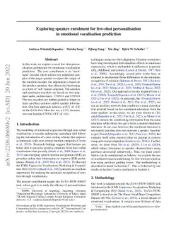 Exploring speaker enrolment for few-shot personalisation in emotional
  vocalisation prediction