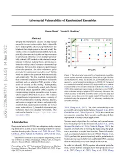 Adversarial Vulnerability of Randomized Ensembles