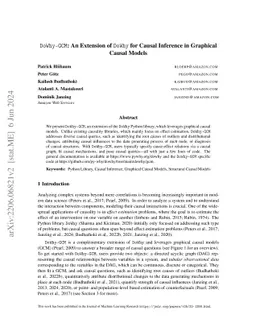 DoWhy-GCM: An extension of DoWhy for causal inference in graphical
  causal models