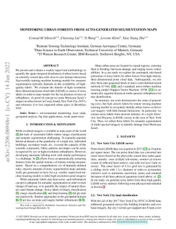 Monitoring Urban Forests from Auto-Generated Segmentation Maps