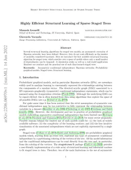 Highly Efficient Structural Learning of Sparse Staged Trees