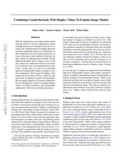 Combining Counterfactuals With Shapley Values To Explain Image Models