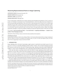 Measuring Representational Harms in Image Captioning