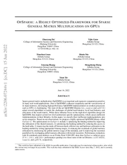 OpSparse: a Highly Optimized Framework for Sparse General Matrix
  Multiplication on GPUs