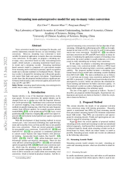 Streaming non-autoregressive model for any-to-many voice conversion
