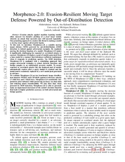 Morphence-2.0: Evasion-Resilient Moving Target Defense Powered by
  Out-of-Distribution Detection
