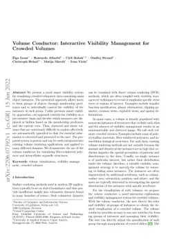 Volume Conductor: Interactive Visibility Management for Crowded Volumes
