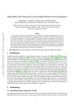 Deep Multi-Task Networks For Occluded Pedestrian Pose Estimation
