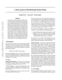 A Meta-Analysis of Distributionally-Robust Models