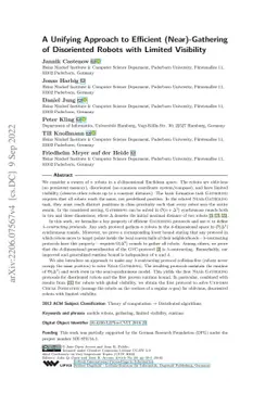 A Unifying Approach to Efficient (Near)-Gathering of Disoriented Robots
  with Limited Visibility