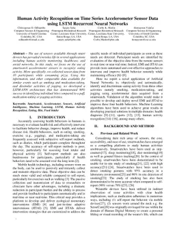 Human Activity Recognition on Time Series Accelerometer Sensor Data
  using LSTM Recurrent Neural Networks
