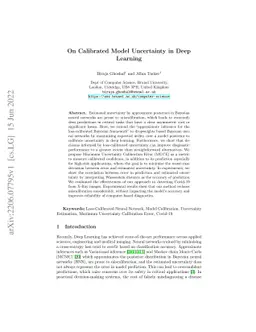 On Calibrated Model Uncertainty in Deep Learning