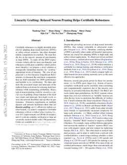 Linearity Grafting: Relaxed Neuron Pruning Helps Certifiable Robustness