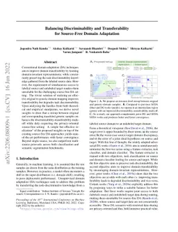 Balancing Discriminability and Transferability for Source-Free Domain
  Adaptation