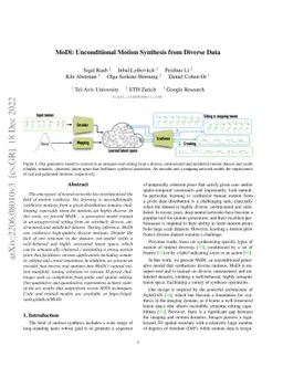 MoDi: Unconditional Motion Synthesis from Diverse Data
