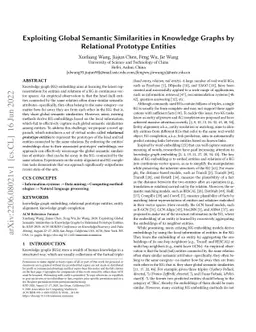 Exploiting Global Semantic Similarities in Knowledge Graphs by
  Relational Prototype Entities