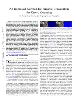 An Improved Normed-Deformable Convolution for Crowd Counting