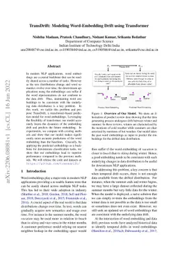 TransDrift: Modeling Word-Embedding Drift using Transformer