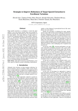 Strategies to Improve Robustness of Target Speech Extraction to
  Enrollment Variations