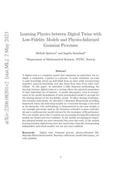 Learning Physics between Digital Twins with Low-Fidelity Models and
  Physics-Informed Gaussian Processes