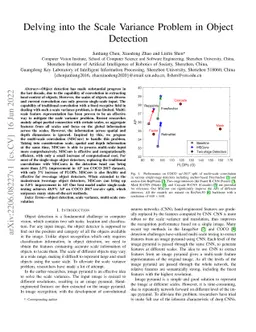 Delving into the Scale Variance Problem in Object Detection