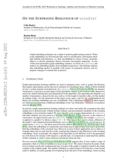 On the Surprising Behaviour of node2vec