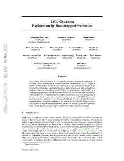 BYOL-Explore: Exploration by Bootstrapped Prediction