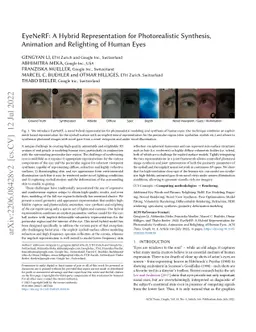 EyeNeRF: A Hybrid Representation for Photorealistic Synthesis, Animation
  and Relighting of Human Eyes