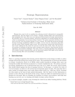 Strategic Representation