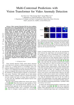 Multi-Contextual Predictions with Vision Transformer for Video Anomaly
  Detection
