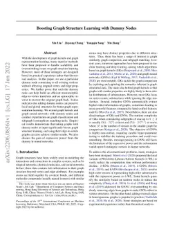 Boosting Graph Structure Learning with Dummy Nodes