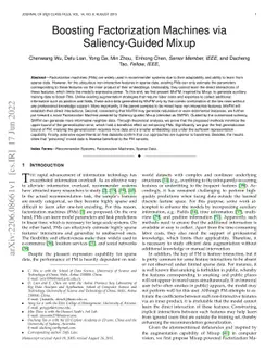 Boosting Factorization Machines via Saliency-Guided Mixup
