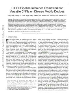 PICO: Pipeline Inference Framework for Versatile CNNs on Diverse Mobile
  Devices