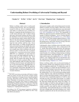 Understanding Robust Overfitting of Adversarial Training and Beyond