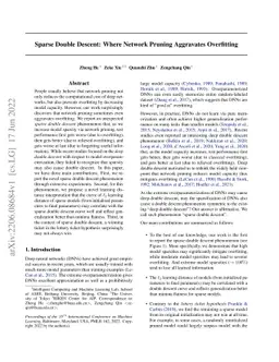 Sparse Double Descent: Where Network Pruning Aggravates Overfitting