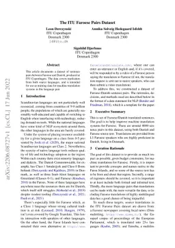 The ITU Faroese Pairs Dataset